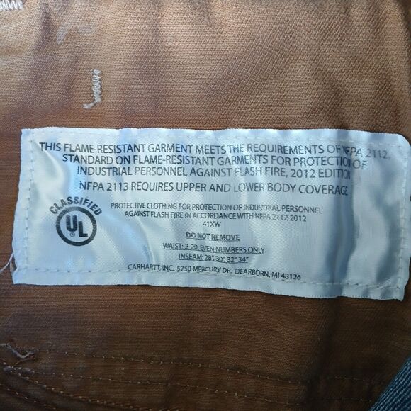 Carhartt FR NFPA 2112  Flame Resistant 101249 Women's Jeans Size 16x30 - Picture 12 of 13